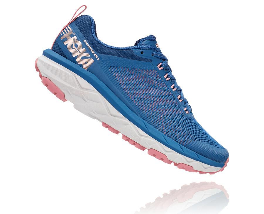 Tenis Hoka One One Trail Mujer Azules - Challenger Atr 5 - SVJX98651